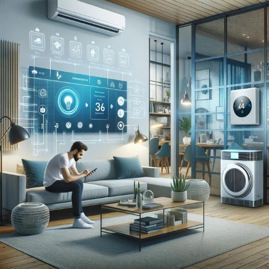 HVAC system with smart technology
